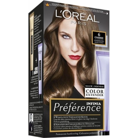 3x L'Oréal Préférence Permanente Haarkleuring 6.0 Donkerblond
