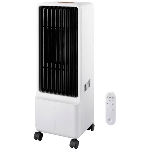Sygonix Luchtkoeler 50 W (l x b x h) 272 x 270 x 795 mm Wit Met afstandsbediening, Oscillerend, Timer, LED-display