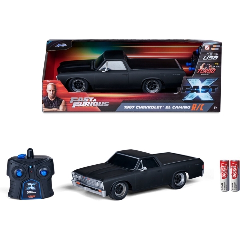 JADA TOYS 253206013 Fast & Furious RC El Camino (FF10) 1:16 RC modelauto voor beginners Elektro Straatmodel