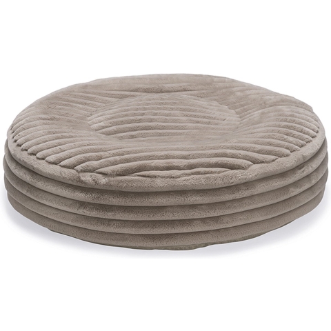 Designed by Lotte Reza - Hondenkussen - Rond - Beige - 80x80x20 cm