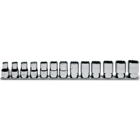 Beta 13-delige set dopsleutels twaalfkant (art. 920B) met support 920B/SB13 - 009200140