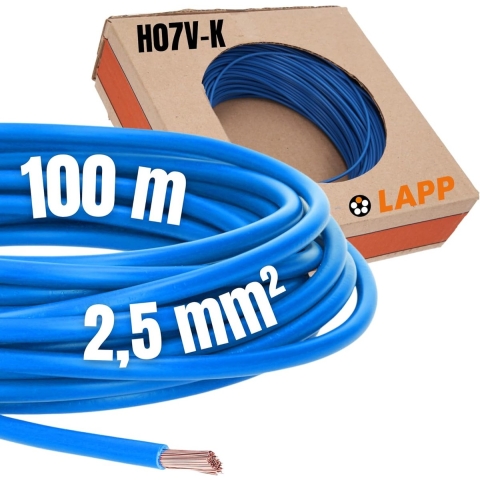 LAPP 4520022 Draad H07V-K 1 x 2.50 mm² Lichtblauw 100 m