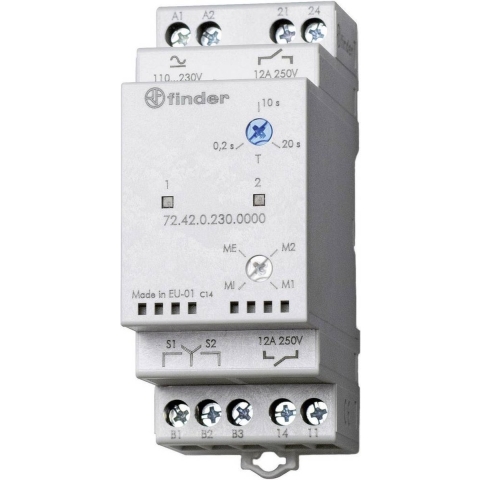 Finder 72.42.0.230.0000 Pomp-omschakelrelais 240 V/AC, 240 V/DC 1x NO, 1x NO 1 stuk(s)