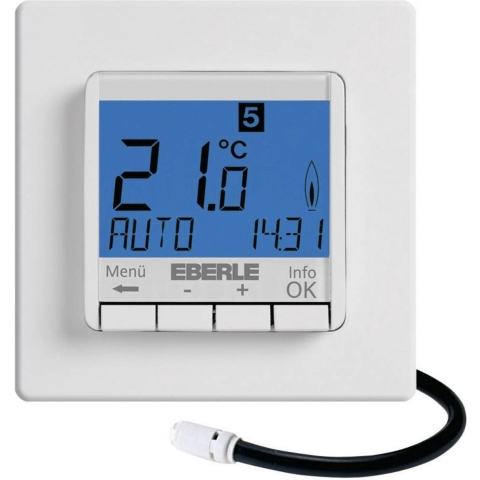 Eberle 527 8123 55 100 FIT-3F Kamerthermostaat Inbouw (in muur) Weekprogramma Vloertemperatuurregelaar met voeler (F) 1 stuk(s)