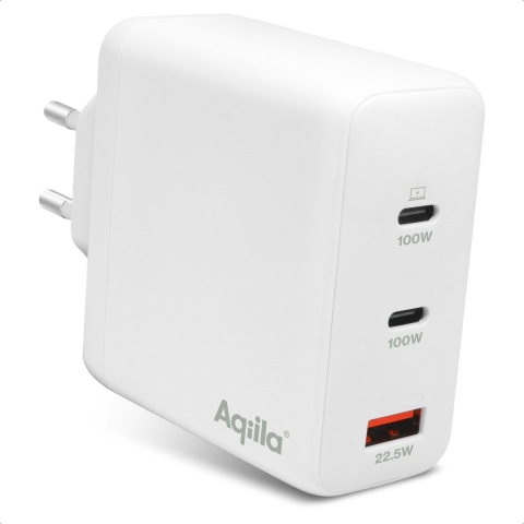 Aqiila W4 USB-oplader 120 W Binnen, Thuis Uitgangsstroom (max.) 3 A Aantal uitgangen: 3 x USB-A, USB-C