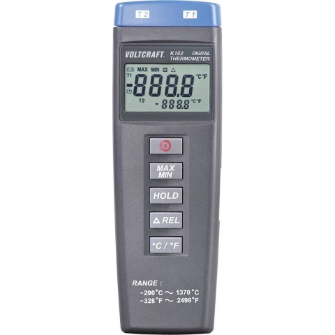 VOLTCRAFT K102 Temperatuurmeter -200 - +1370 °C Sensortype K
