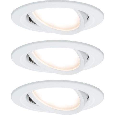 Paulmann 93485 Nova Inbouwlamp Set van 3 stuks LED LED 18 W Wit (mat)