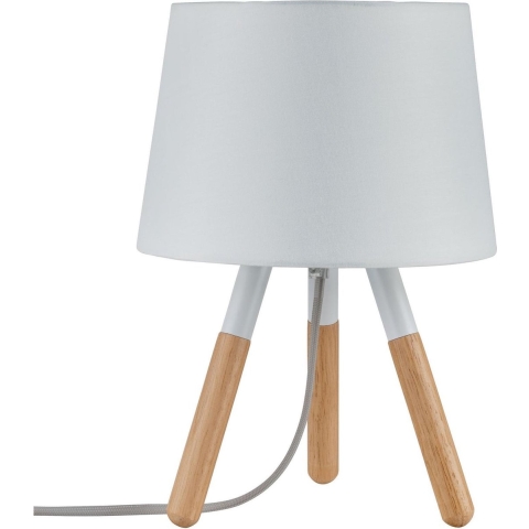 Paulmann Neordic Berit 79646 Tafellamp LED E27 20 W Wit, Hout