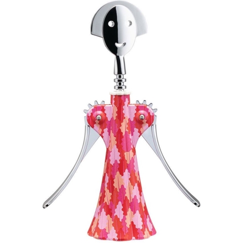 Alessi Kurkentrekker Anna G. - AM01A 7 - Rood, Roze - door Fulvia Mendini