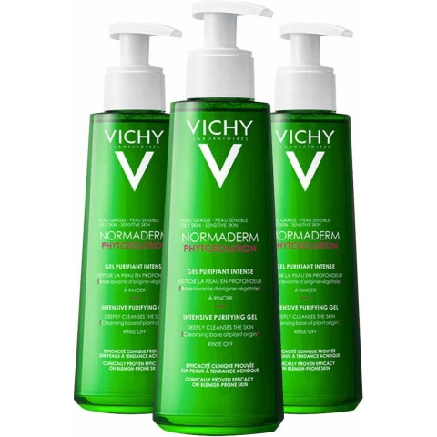 3x Vichy Normaderm Phytosolution Intensief Zuiverende Gel 400 ml