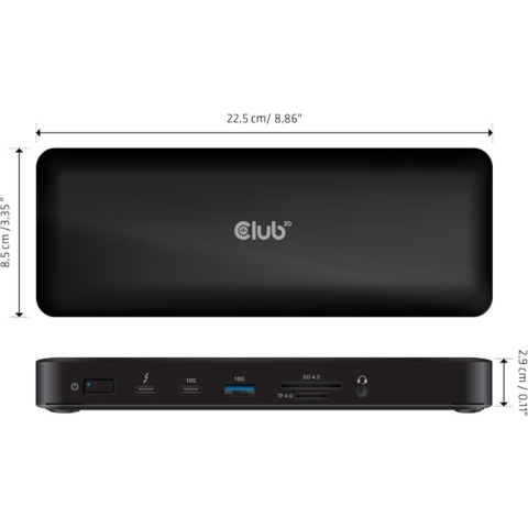 Thunderbolt 4, 16-in-1 Quadra Displays Dockstation Dockingstation
