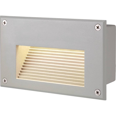 SLV Brick 229702 Buitenlamp (inbouw) LED vast ingebouwd LED 1.4 W Zilver-grijs