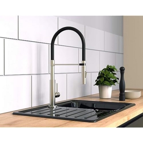 Eyckhaus DESIGN mengkraan keuken met spiraalveer | chroom - 23138 23138