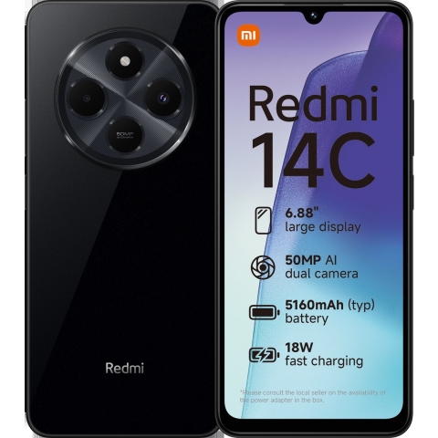 Xiaomi Redmi 14c - 128gb Midnight Zwart 128 Gb