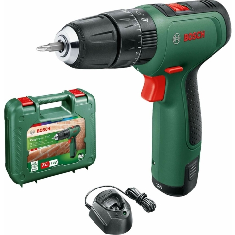 Bosch Groen EasyImpact 1200 | Accu Klopboorschroevendraaier | 2 standen | 12V | 1,5 Ah accu + oplader | In transportkoffer - 06039D3104