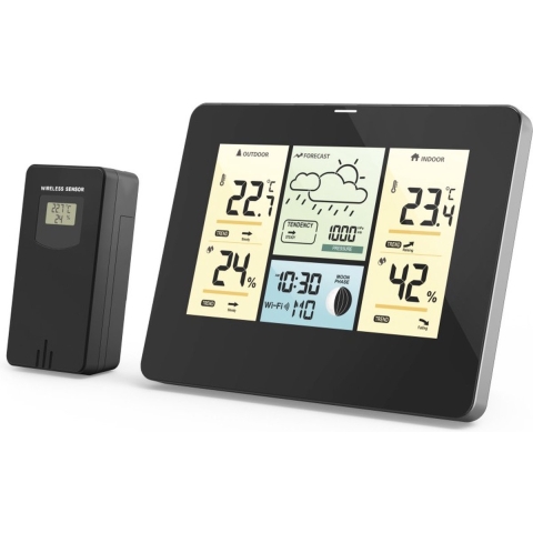Hama WLAN Weather Station met App en Outdoor Sensor | Weerstations | 4047443464125