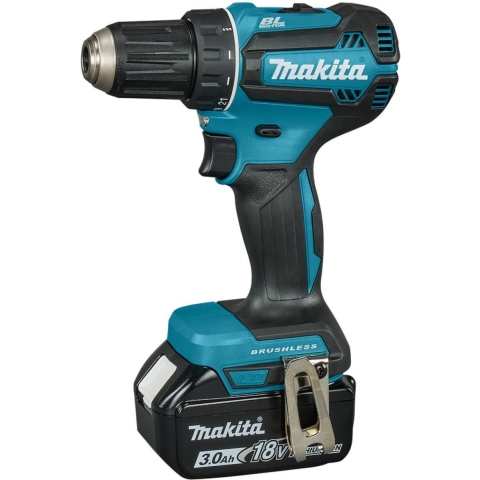 Makita DDF485SFE 18 V Boor-/schroefmachine brushless 3,0 Ah accu (2 st), lader, in koffer