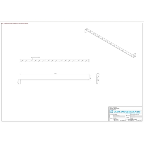 GB muurplaathaak 800x30x5.0 verzinkt | 10 stuks - 17204033