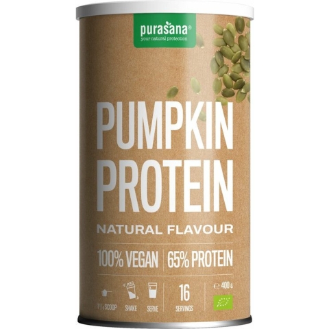 3x Purasana Vegan Proteine Pompoen Natuur Bio 400 gr