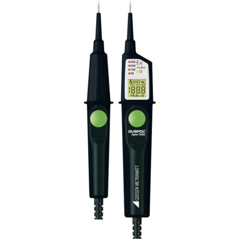 Gossen Metrawatt DUSPOL digital 1000 Tweepolige spanningstester CAT III 1000 V, CAT IV 600 V LCD, LED, Vibratie, Akoestisch