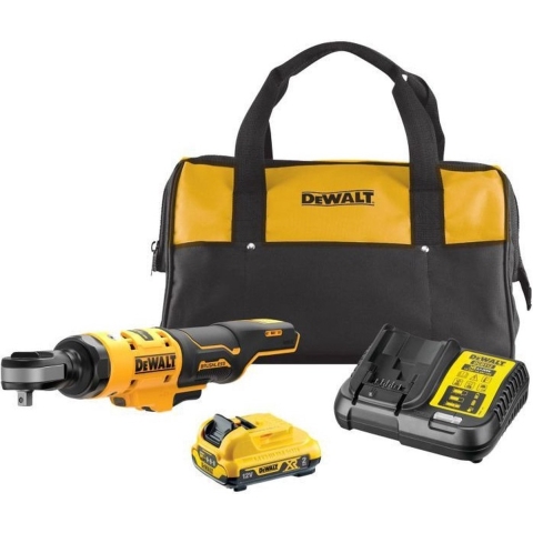 DeWalt DCF504D1-QW Accu Haakse ratelsleutel | 1/4" | 12V | 1 x 2.0Ah Li-Ion | In draagtas - DCF504D1-QW