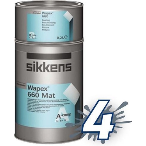 Sikkens Wapex 660 Mat Vloercoating - Op Kleur Gemengd - 1L
