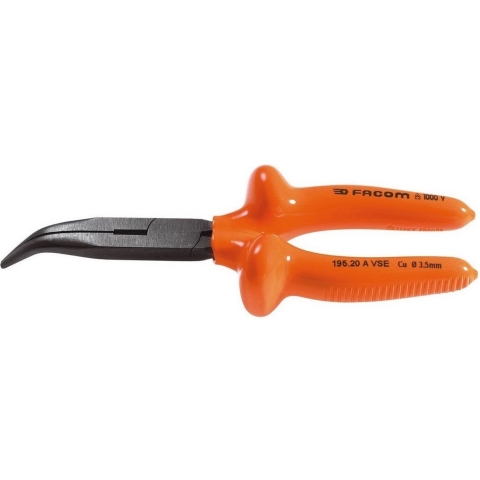 Facom tang met gebogen bekken, geisoleerd 20cm - 195.20AVSE