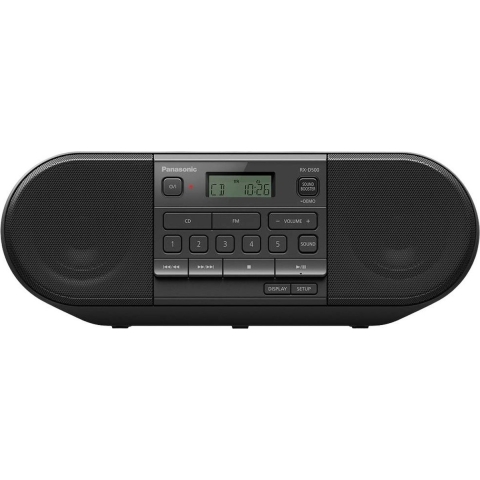 Panasonic RX-D500EG-K Radio/CD-speler VHF (FM) CD, FM, USB Zwart