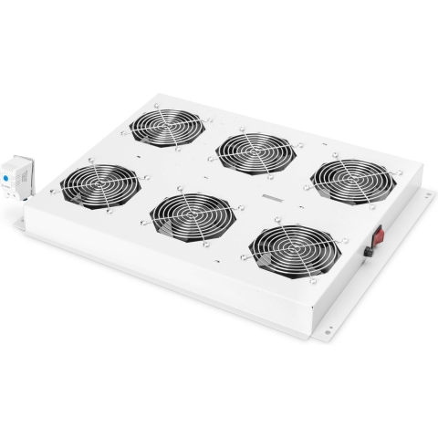 Digitus DN-19 FAN-6-SRV 19 inch 6 x Ventilator voor patchkast 1 HE Grijs