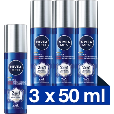 3x Nivea Men Moisturizer Men Luminous SPF 30 50 ml