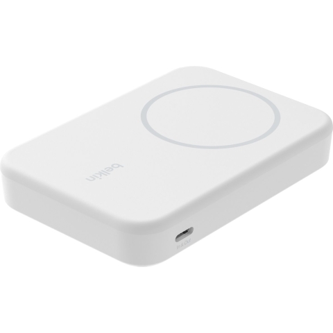 Belkin Magsafe Compatible Powerbank 8k Qi2 Met Kickstand Wit