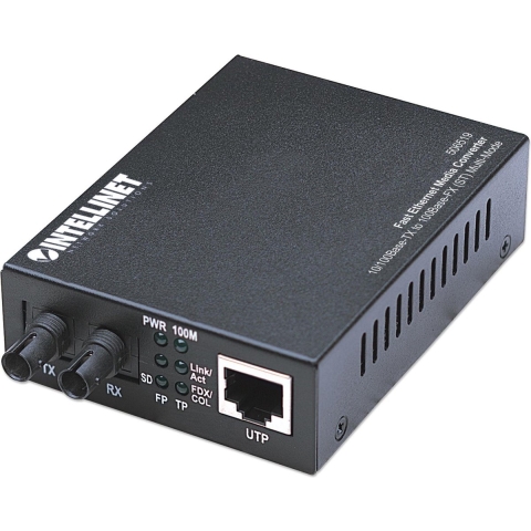 Intellinet 506519 Netwerk mediaconverter LAN, ST Duplex 100 MBit/s