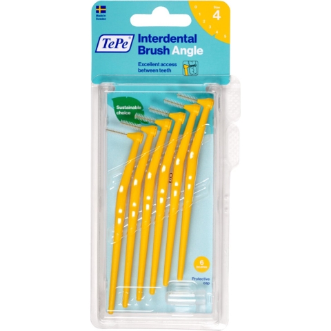 10x TePe Angle Interdentale Ragers 0,7 mm Geel 6 stuks