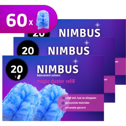 3x NIMBUS Magic Duster Navulling 20 stuks