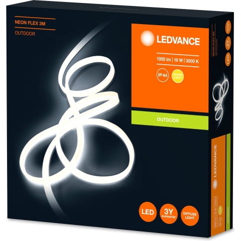 LEDVANCE NEON FLEX 3M 4058075504707 LED-strip basisset Met connector (male) 230 V 3 m Warmwit 1 stuk(s)