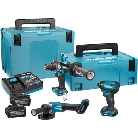 Makita DK400NX 40V Max Li-ion Accu 3-Delige Combiset (2x 4.0Ah Accu) In Mbox