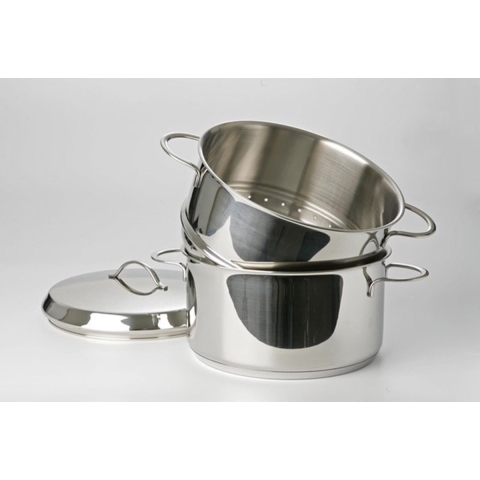 Eurocuisine Stomerset 16cm RVS Met Stalen Grepen 1.8liter
