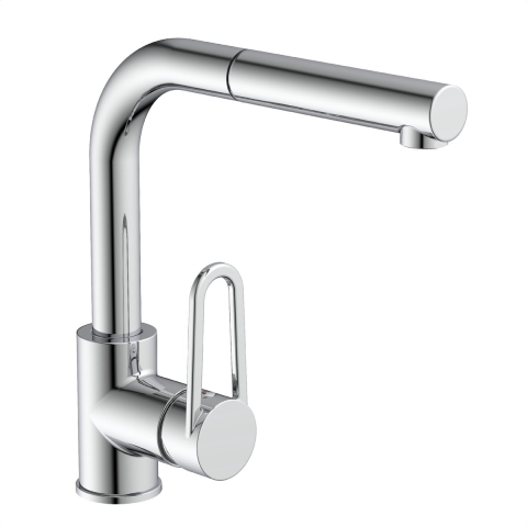 Eyckhaus DESIGN RING mengkraan keuken met uittrekbare uitloop | chroom - 26230 26230