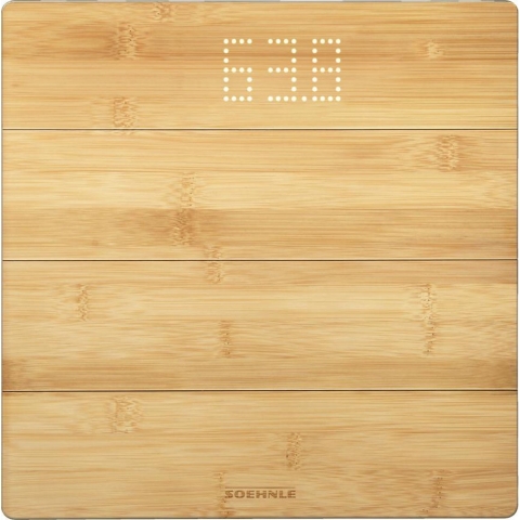 Soehnle Style Sense Bamboo Magic Digitale personenweegschaal Weegbereik (max.): 180 kg Hout