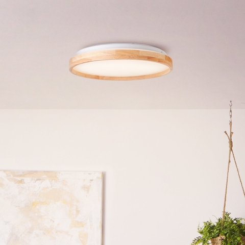 Brilliant G99794/75 Alson LED-plafondlamp LED 26 W Hout