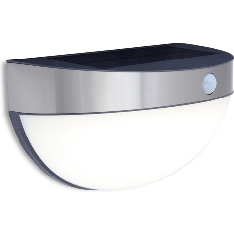 Lutec Bubble ST 9087 Wandlamp op zonne-energie met bewegingsmelder 2.3 W Neutraalwit RVS