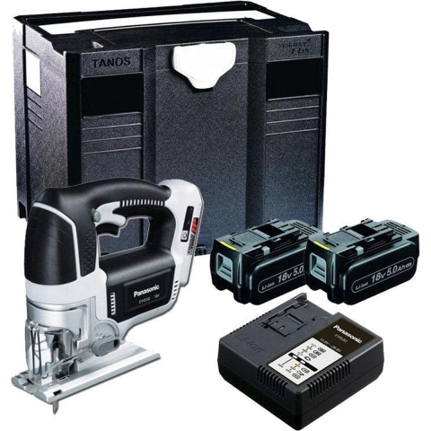 Panasonic EY4550LJ2G 18V Li-Ion Accu Decoupeerzaag Set (2x 5.0Ah Accu) In Systainer - D-greep