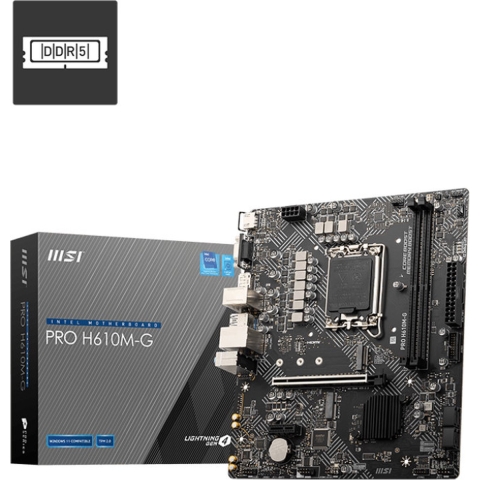 MSI PRO H610M-G Moederbord Socket Intel 1700 Vormfactor Micro-ATX Moederbord chipset Intel® H610