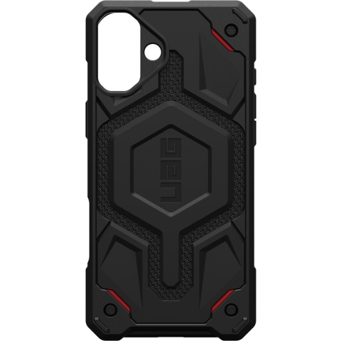 Urban Armor Gear Monarch Pro MagSafe Case Backcover Apple iPhone 16 Plus Kevlar, Zwart MagSafe compatible