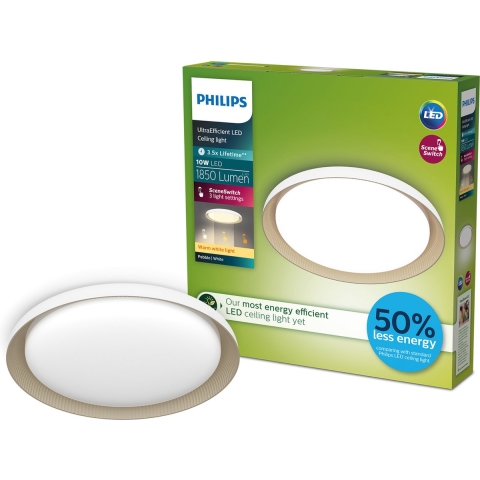 Philips 8720169301054 Pebblo LED-plafondlamp LED 10 W Wit