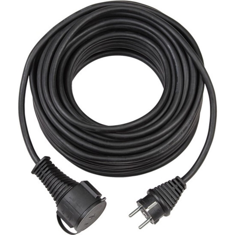 Brennenstuhl Verlengsnoer voor bouwplaatsen | IP44 | 10m H07RN-F 3G2,5 | Zwart | FR - 1166814