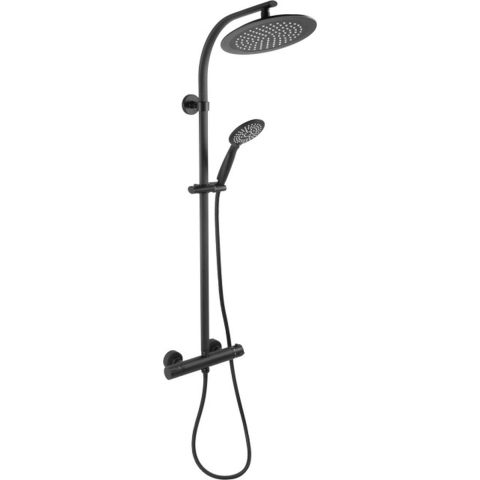 Cornat Noir Style Douchesysteem T.Kraan Zw - TECBE3422