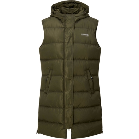 Nordberg Helle puffer bodywarmer dames groen, L