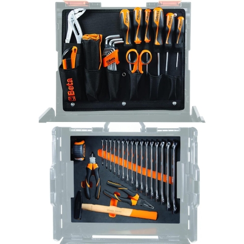 Beta 5990V1 44-delig assortiment gereedschap voor transportkoffer COMBO C99V1 | in EVA foam inlegbak - 059900001 059900001
