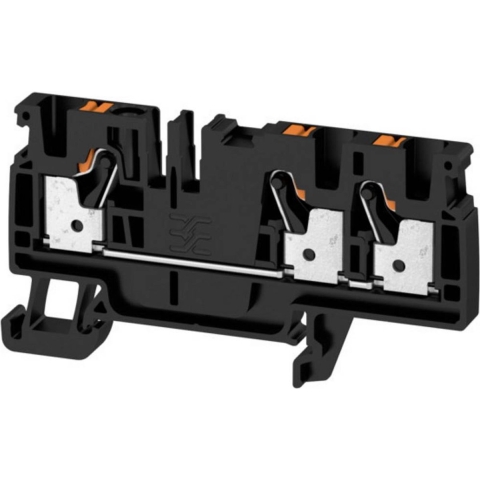 Weidmüller 2051400000 Doorgangsklem 6.10 mm Spanveer Zwart 50 stuk(s)